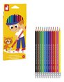 Farbičky s gumou Errasable Coloured Pencils Janod 12 farieb J07414