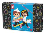 Výtvarný kufrík Coloring Box Janod 42 dielov J07419