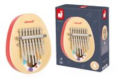Drevený hudobný nástroj kalimba Confetti Janod 8 kovových klávesov J07642