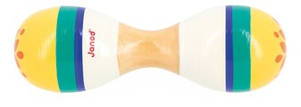 Drevený hudobný nástroj rumbagule Double Head Maracas Gioia Janod 1 kus od 12 mes J07651