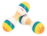 Drevený hudobný nástroj rumbagule Double Head Maracas Gioia Janod 1 kus od 12 mes J07651
