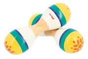 Drevený hudobný nástroj rumbagule Double Head Maracas Gioia Janod 1 kus od 12 mes J07651
