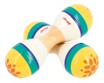 Drevený hudobný nástroj rumbagule Double Head Maracas Gioia Janod 1 kus od 12 mes J07651
