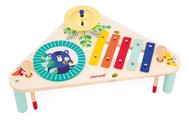 Drevený hudobný stolík Musical Table Gioia Janod xylofón bubon a činely od 12 mes J07655