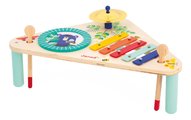 Drevený hudobný stolík Musical Table Gioia Janod xylofón bubon a činely od 12 mes J07655