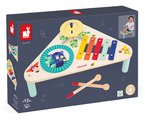 Drevený hudobný stolík Musical Table Gioia Janod xylofón bubon a činely od 12 mes J07655
