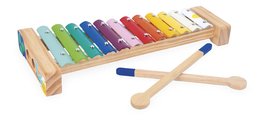 Drevený xylofón Xylophone Gioia Janod s kovovými doštičkami od 18 mes J07663