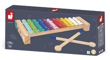Drevený xylofón Xylophone Gioia Janod s kovovými doštičkami od 18 mes J07663