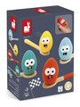 Športová hra Preteky s vajíčkom Egg and Spoon Race Janod pre 4 hráčov J07729