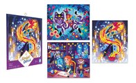 Mini kreatívna sada trblietavé obrázky Magická škola Magic School Atelier Janod od 7 rokov J07732