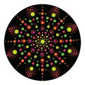 Maxi kreatívna sada Maľovanie bodkami Dots Painting Atelier Janod 9-dielna od 8 rokov J07736