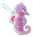 Midi kreatívna sada Magický oceán Magic Ocean Diamond Key Rings Atelier Janod trblietavé obrázky s kryštálikmi 700 mini kamienkov od 7 rokov J07793