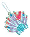 Midi kreatívna sada Magický oceán Magic Ocean Diamond Key Rings Atelier Janod trblietavé obrázky s kryštálikmi 700 mini kamienkov od 7 rokov J07793