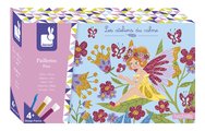 Midi kreatívna sada farebný piesok Víly Glitter Fairies Atelier Janod 6-dielna od 4 rokov J07806