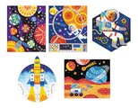 Maxi kreatívna sada Mozaika Vesmír Mosaic Space Atelier Janod 14 listov od 7 rokov J07855