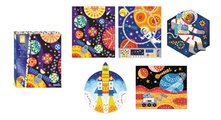 Maxi kreatívna sada Mozaika Vesmír Mosaic Space Atelier Janod 14 listov od 7 rokov J07855