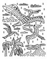Maxi kreatívna sada Maľovanie Dinosaurus Magic Painting Dinosaur Atelier Janod 6 magických malieb od 6 rokov J07873