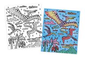 Maxi kreatívna sada Maľovanie Dinosaurus Magic Painting Dinosaur Atelier Janod 6 magických malieb od 6 rokov J07873