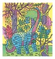 Maxi kreatívna sada Maľovanie Dinosaurus Magic Painting Dinosaur Atelier Janod 6 magických malieb od 6 rokov J07873