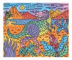 Maxi kreatívna sada Maľovanie Dinosaurus Magic Painting Dinosaur Atelier Janod 6 magických malieb od 6 rokov J07873