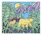 Maxi kreatívna sada Maľovanie Lesné zvieratká Magic Painting Forest Atelier Janod 6 magických malieb od 6 rokov J07874