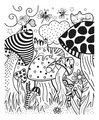 Maxi kreatívna sada Maľovanie Zvieratká v noci Magic Painting Good Night Atelier Janod 6 magických malieb od 6 rokov J07875