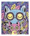 Maxi kreatívna sada Maľovanie Zvieratká v noci Magic Painting Good Night Atelier Janod 6 magických malieb od 6 rokov J07875