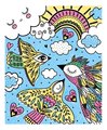 Maxi kreatívna sada Maľovanie Zvieratká v noci Magic Painting Good Night Atelier Janod 6 magických malieb od 6 rokov J07875
