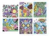 Maxi kreatívna sada Maľovanie Zvieratká v noci Magic Painting Good Night Atelier Janod 6 magických malieb od 6 rokov J07875