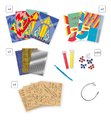Maxi kreatívna sada Vesmírne dobrodružstvá Multi-activity Sky Adventurers Atelier Janod XXL sada s aktivitami 420-dielna od 7 rokov J07876