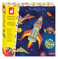 Maxi kreatívna sada Vesmírne dobrodružstvá Multi-activity Sky Adventurers Atelier Janod XXL sada s aktivitami 420-dielna od 7 rokov J07876