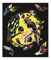 Mini kreatívna sada Zvieratká sveta Scratch Art Animals of the World Atelier Janod vyškrabovacie obrázky 5 kariet od 5 rokov J07891