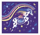 Maxi kreatívna sada Kone a Jednorožce Scratch Art Horses and Unicorns Atelier Janod vyškrabovacie obrázky 8 kariet od 7 rokov J07895