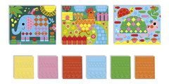 Mini kreatívna sada Mozaika Zvieratká Mosaics Animals Atelier Janod 3 karty J07899