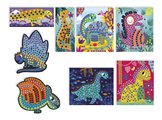 Maxi kreatívna sada Mozaika Dinosaury Mosaics Dinosaurs Atelier Janod 8 kariet od 4 rokov J07903