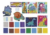 Maxi kreatívna sada Mozaika Dinosaury Mosaics Dinosaurs Atelier Janod 8 kariet od 4 rokov J07903