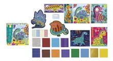 Maxi kreatívna sada Mozaika Dinosaury Mosaics Dinosaurs Atelier Janod 8 kariet od 4 rokov J07903