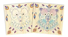 Maxi kreatívna sada Tvoríme so šnúrkami Zvieratká String Art Animal Pictures Atelier Janod 5 kariet a 800 klinčekov od 10 rokov J07912