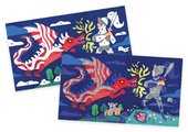 Midi kreatívna sada farebný piesok Hrdinovia Glitter Heroes Atelier Janod s trblietkami od 6 rokov J07920