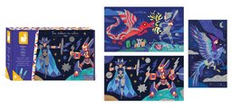 Midi kreatívna sada farebný piesok Hrdinovia Glitter Heroes Atelier Janod s trblietkami od 6 rokov J07920