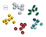Midi kreatívna sada Obrázky s flitrami Draky Sequins to Stick Dragons Atelier Janod 3 obrázky a 360 flitrov od 6 rokov J07921