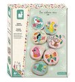 Maxi kreatívna sada Maľované kamene Pebble Painting Atelier Janod 7 kameňov od 6 rokov J07922