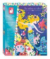 Maxi kreatívna sada Obrázky s flitrami Morské panny Sequins to Stick Mermaid Atelier Janod 5 obrázkov a 800 flitrov od 6 rokov J07926