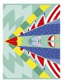 Mini kreatívna sada Lietadlá Origami Paper Planes Atelier Janod papierové skladačky 5 lietadiel od 6 rokov J07940