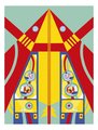 Mini kreatívna sada Lietadlá Origami Paper Planes Atelier Janod papierové skladačky 5 lietadiel od 6 rokov J07940