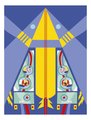 Mini kreatívna sada Lietadlá Origami Paper Planes Atelier Janod papierové skladačky 5 lietadiel od 6 rokov J07940