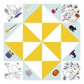 Mini kreatívna sada Nebo peklo raj Origami Paper Fortune Tellers Atelier Janod papierové skladačky 24 kariet od 7 rokov J07941