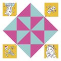 Mini kreatívna sada Nebo peklo raj Origami Paper Fortune Tellers Atelier Janod papierové skladačky 24 kariet od 7 rokov J07941