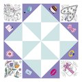 Mini kreatívna sada Nebo peklo raj Origami Paper Fortune Tellers Atelier Janod papierové skladačky 24 kariet od 7 rokov J07941