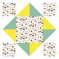 Mini kreatívna sada Nebo peklo raj Origami Paper Fortune Tellers Atelier Janod papierové skladačky 24 kariet od 7 rokov J07941